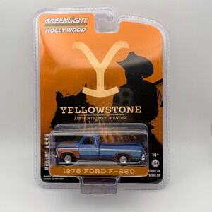 Greenlight Yellowstone 1978 Ford F-250 Hollywood Series 38 1:64 Die-Cast Blue